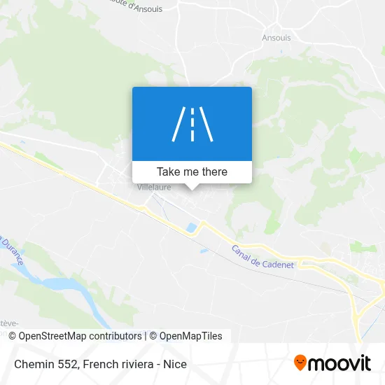 Chemin 552 map