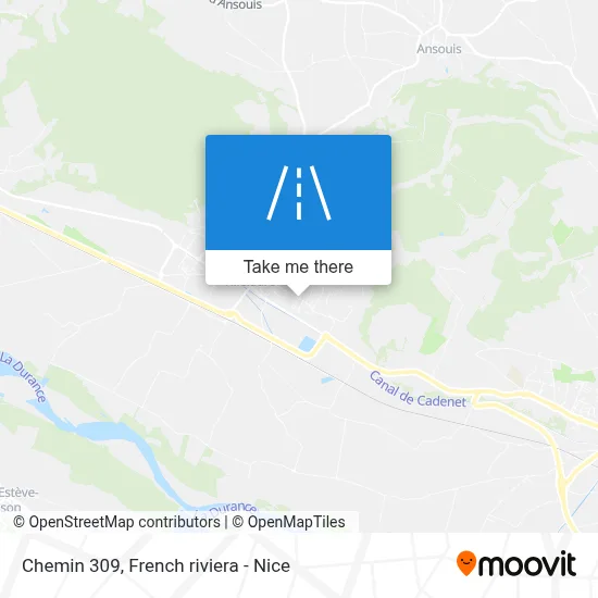 Chemin 309 map