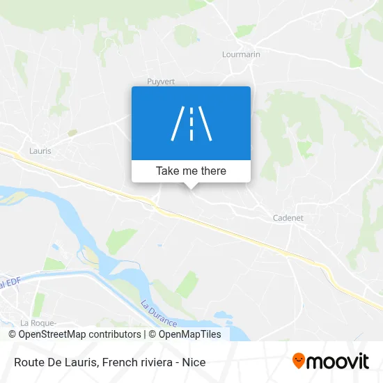 Route De Lauris map