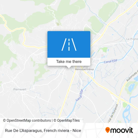 Rue De L'Asparagus map