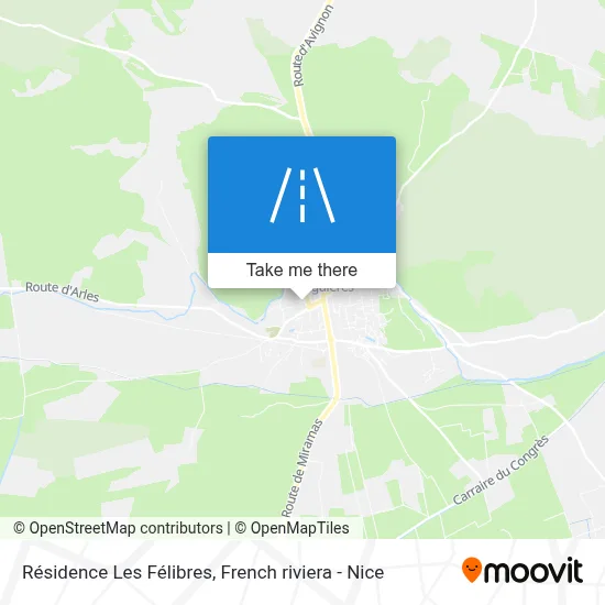 Résidence Les Félibres map