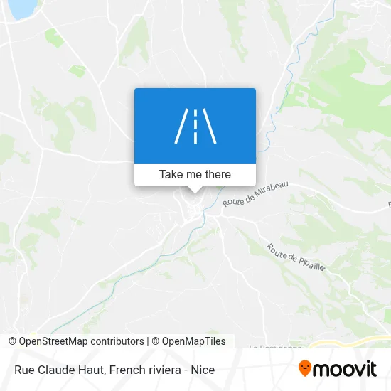 Mapa Rue Claude Haut