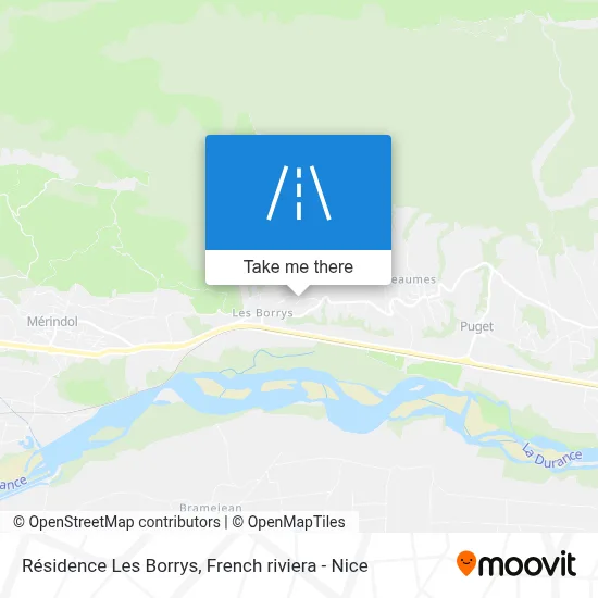 Résidence Les Borrys map