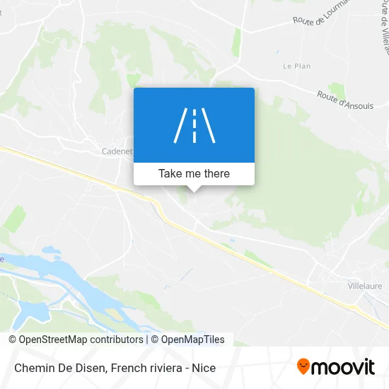 Chemin De Disen map