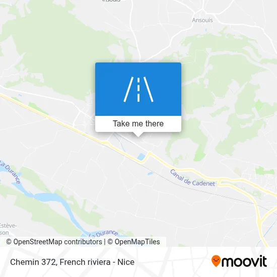 Chemin 372 map
