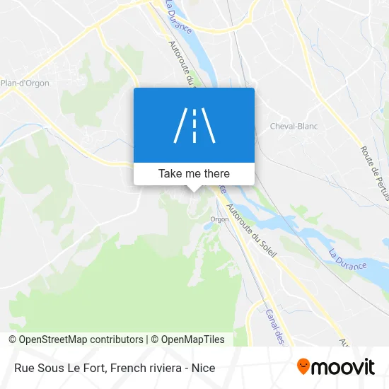 Mapa Rue Sous Le Fort