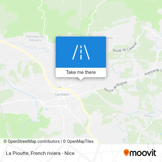 La Pioutte map