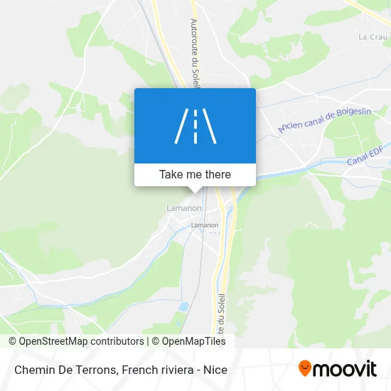 Chemin De Terrons map