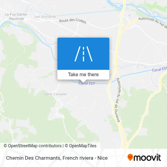 Chemin Des Charmants map