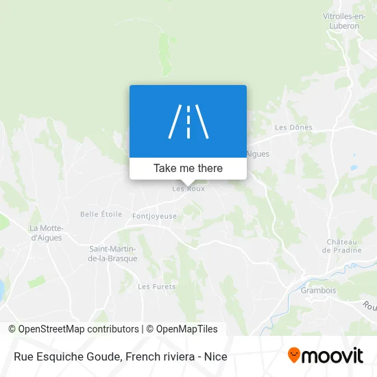 Mapa Rue Esquiche Goude