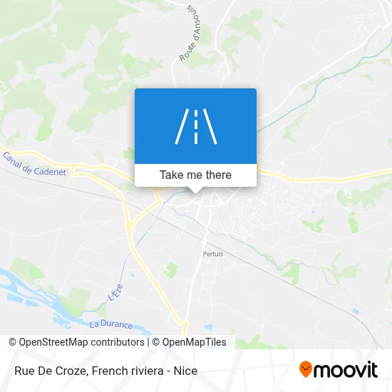 Mapa Rue De Croze