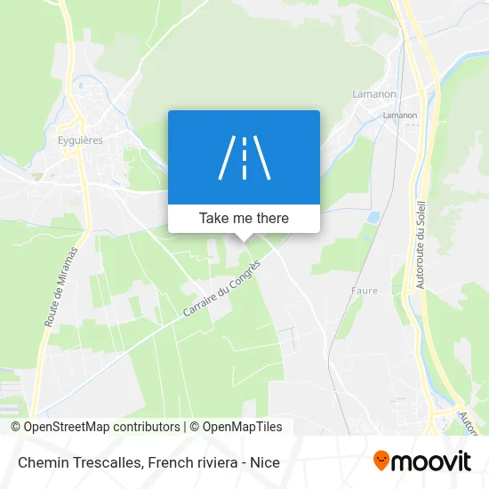 Chemin Trescalles map