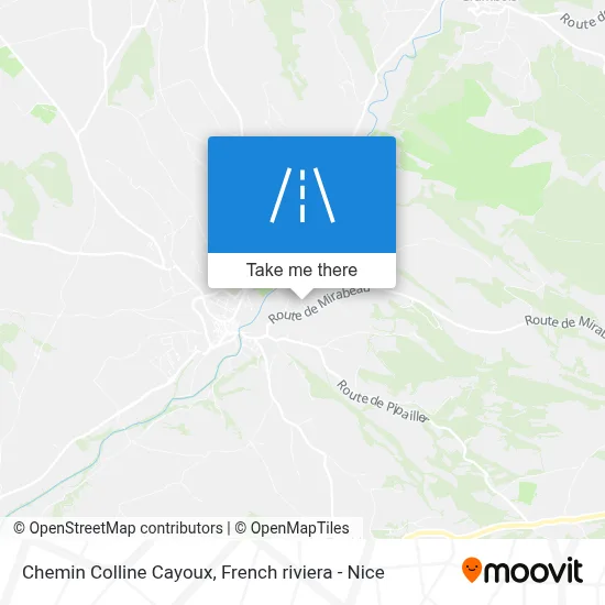 Chemin Colline Cayoux map