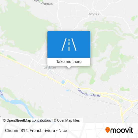 Chemin 814 map