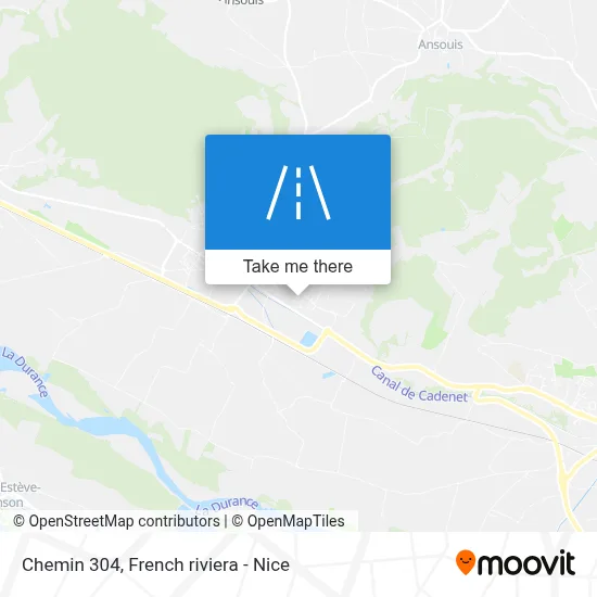 Chemin 304 map