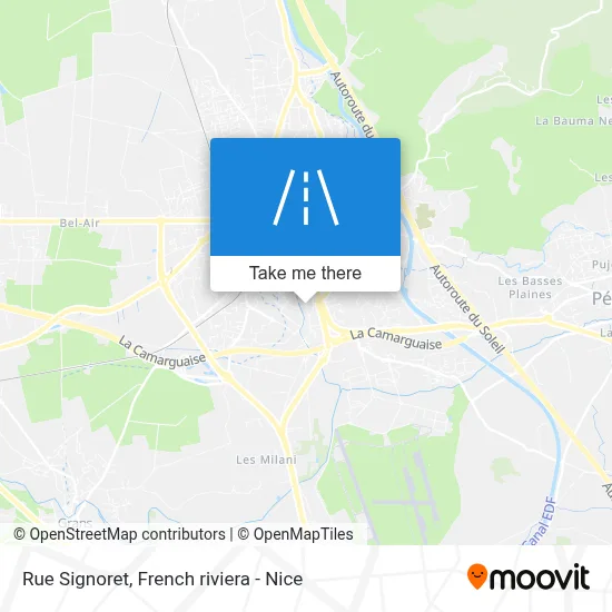 Mapa Rue Signoret