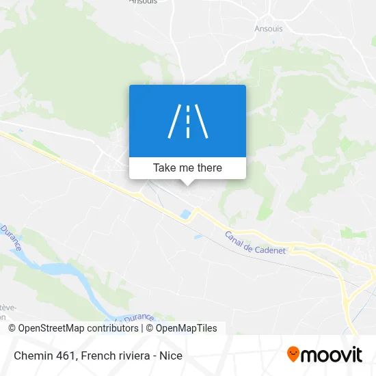 Chemin 461 map