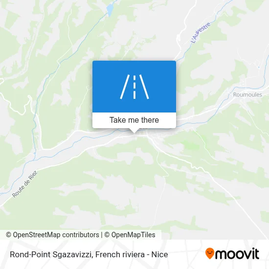 Mapa Rond-Point Sgazavizzi