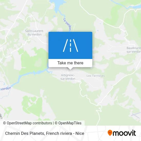 Chemin Des Planets map