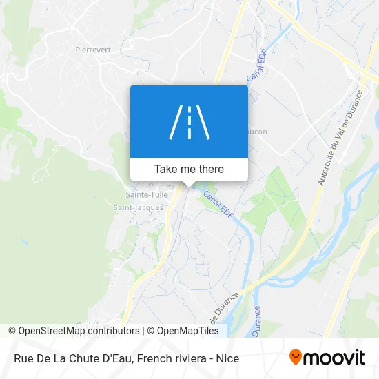 Mapa Rue De La Chute D'Eau