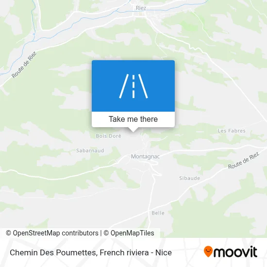 Chemin Des Poumettes map
