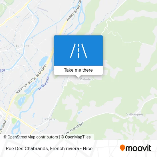 Mapa Rue Des Chabrands