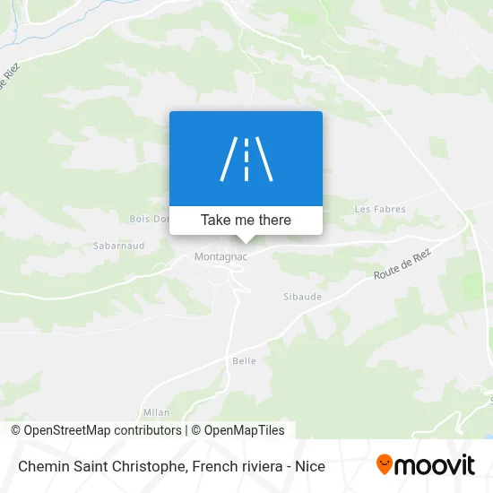 Chemin Saint Christophe map