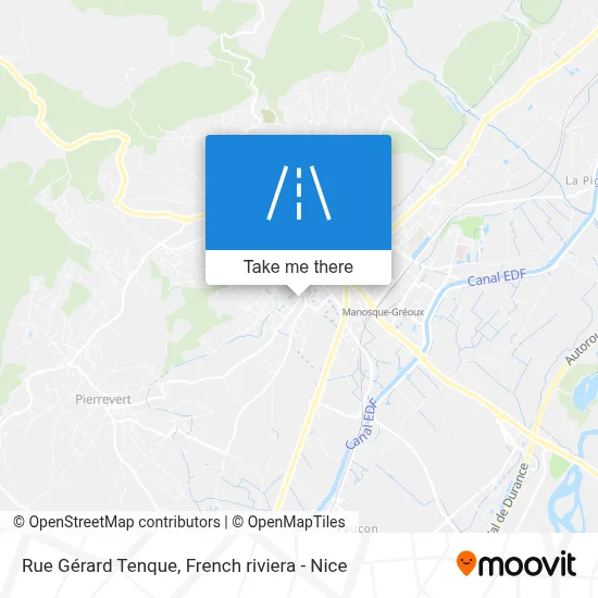 Rue Gérard Tenque map