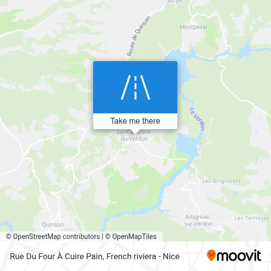 Rue Du Four À Cuire Pain map