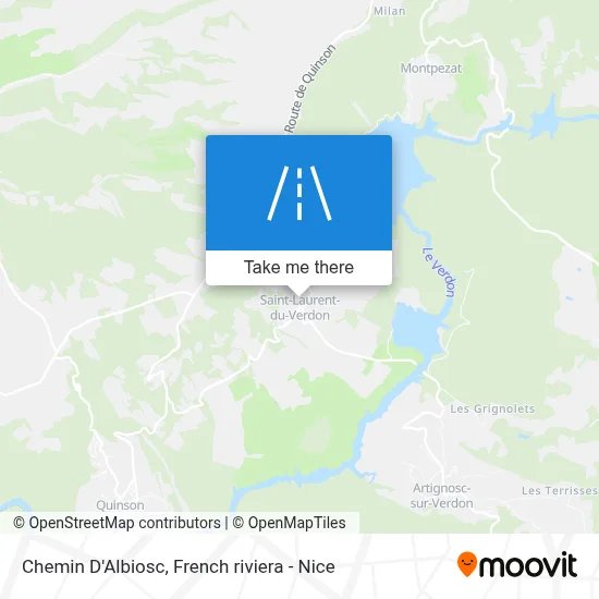 Chemin D'Albiosc map