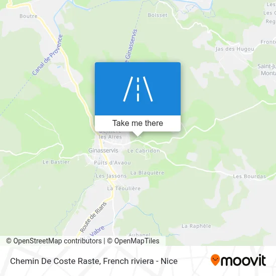 Chemin De Coste Raste map