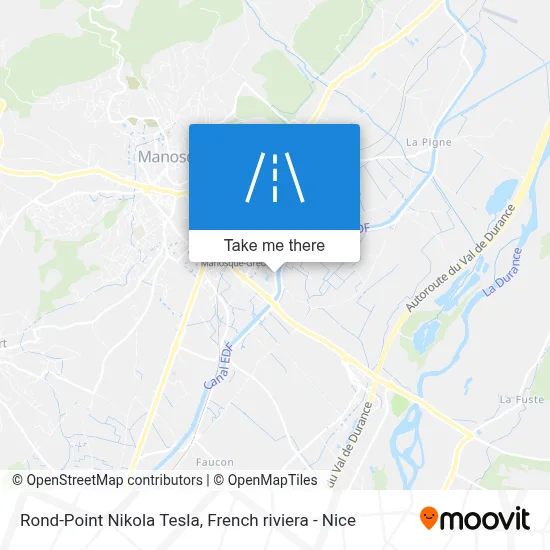 Rond-Point Nikola Tesla map
