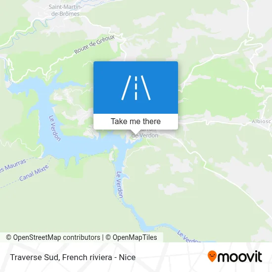 Traverse Sud map
