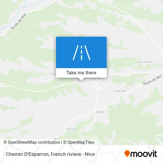 Chemin D'Esparron map