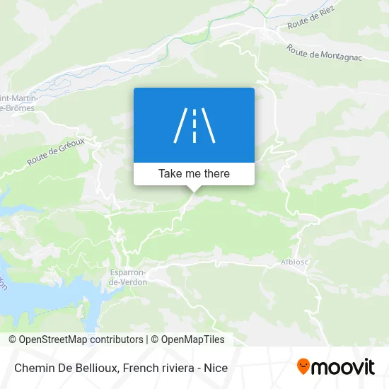 Chemin De Bellioux map