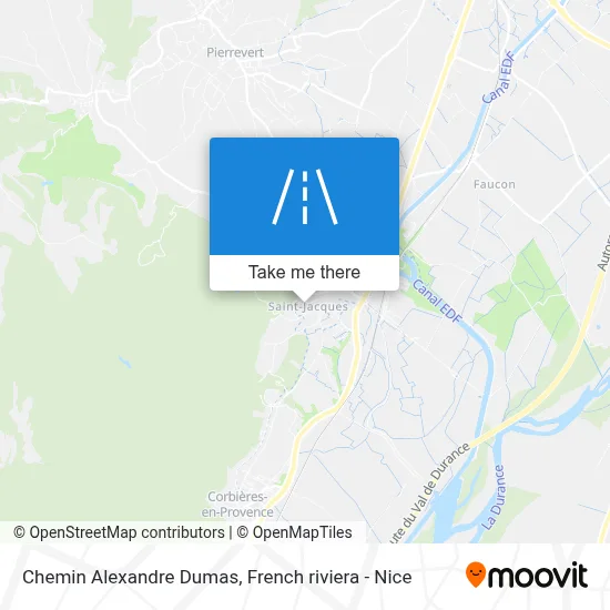 Chemin Alexandre Dumas map
