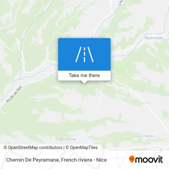 Chemin De Peyramane map