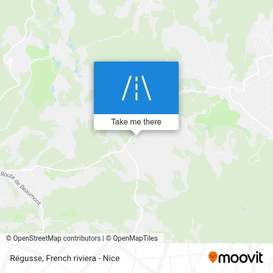 Régusse map