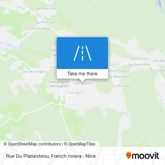Rue Du Planesteou map