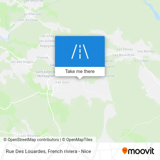 Rue Des Louardes map