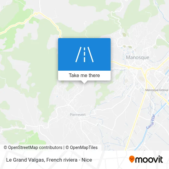 Le Grand Valgas map