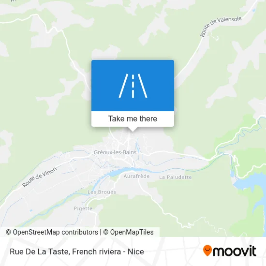 Mapa Rue De La Taste