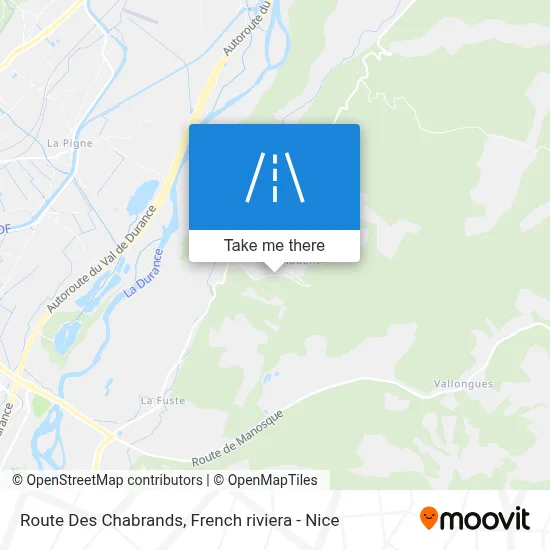 Route Des Chabrands map