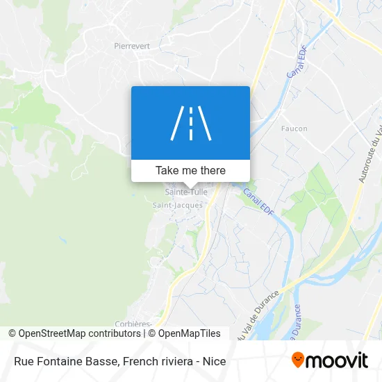 Mapa Rue Fontaine Basse