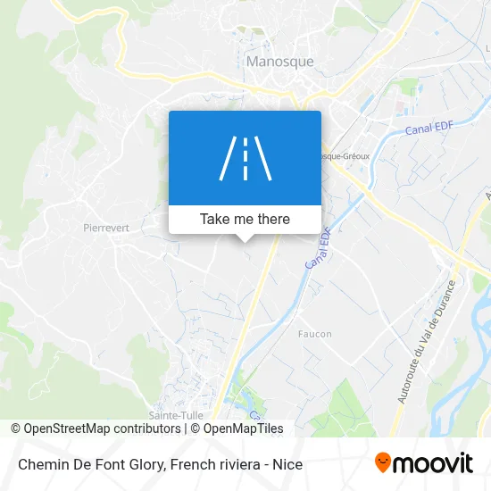 Chemin De Font Glory map