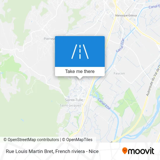 Mapa Rue Louis Martin Bret