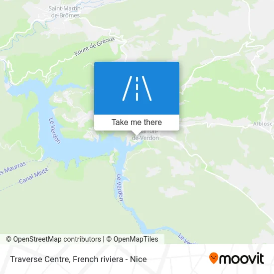 Traverse Centre map