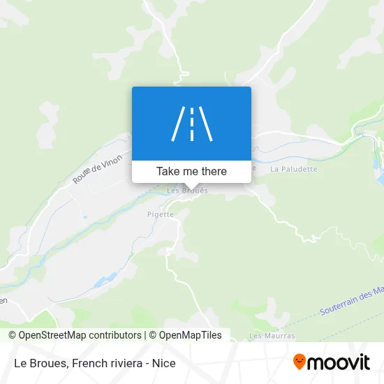Le Broues map