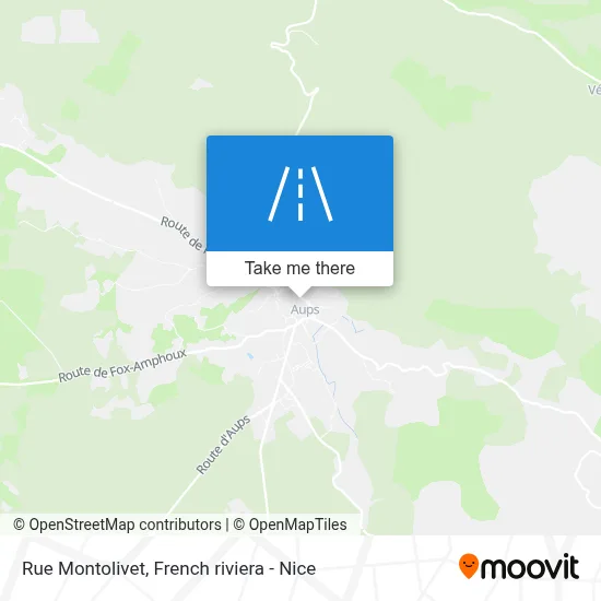 Mapa Rue Montolivet
