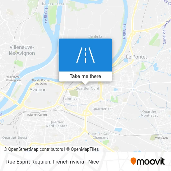 Rue Esprit Requien map